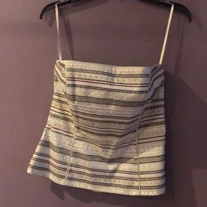 Beautiful pyramid and striped bustier